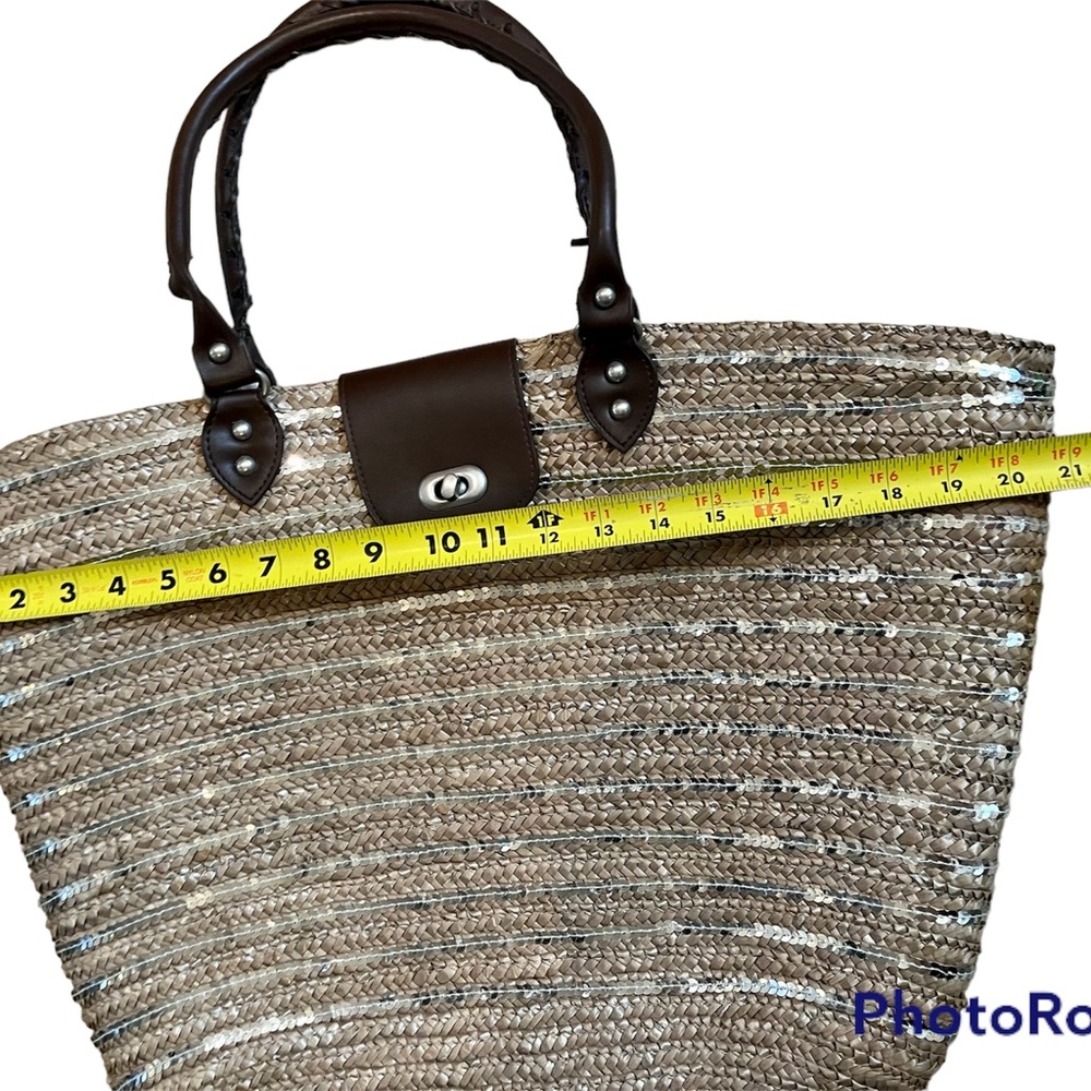 Calypso St. Barth For Target Straw & Sequins Tote - image 6